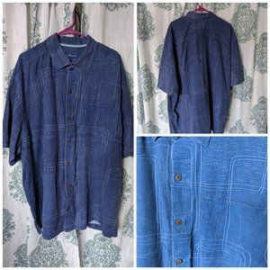 Tommy Bahama Men's 2xB Silk blue Camp shirt